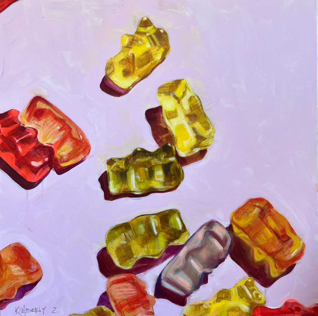 "12 Gummy Bears” // 24x24